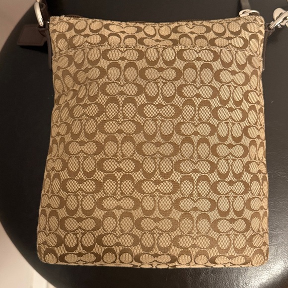 COACH Signature Stripe North/South Swingpack Crossbody Bag - Picture 8 of 13